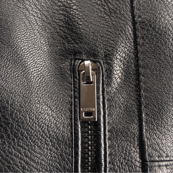 MOTO JACKET - B.S. Style Unisex Faux Leather - Picture 7 of 16